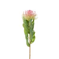 Kunstbloem speldenkussen - roze - 48 cm