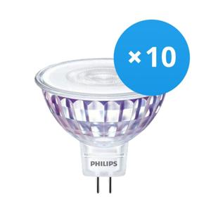 Voordeelpak 10x Philips Master Value LEDspot GU5.3 MR16 5.8W 490lm 60D - 940 Koel Wit | Beste Kleurweergave - Dimbaar - Vervangt 35W