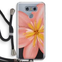 Pink Ellila Flower: LG G6 Transparant Hoesje met koord