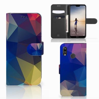 Huawei P20 Lite | Book Case | Polygon Dark