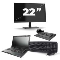 Lenovo ThinkPad L530 - Intel Core i5-3e Generatie - 15 inch - 8GB RAM - 240GB SSD - Windows 10 + 1x 22 inch Monitor