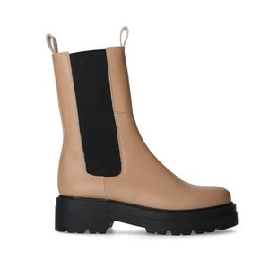 Sacha hoge leren chelsea boots camel