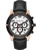 Horlogeband Michael Kors MK8489 Leder Zwart 22mm