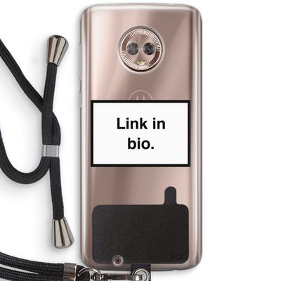 Link in bio: Motorola Moto G6 Transparant Hoesje met koord