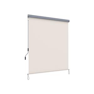 Verticale luifel met grijze luifelcassette, beige / 1,8 x 2,5 m