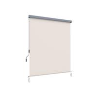 Verticale luifel met grijze luifelcassette, beige / 1,8 x 2,5 m