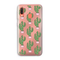Cactus Lover: Samsung Galaxy A20e Transparant Hoesje
