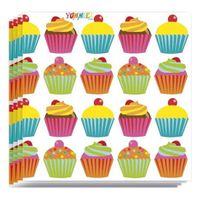 20x Cupcake dessert thema servetten 33 x 33 cm