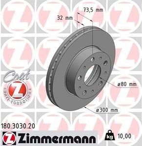 Remschijf Coat Z 180303020