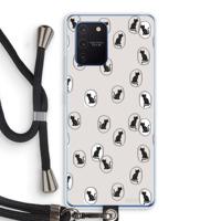 Miauw: Samsung Galaxy Note 10 Lite Transparant Hoesje met koord