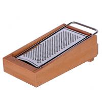 Kaasgrater met houten opslagdoos