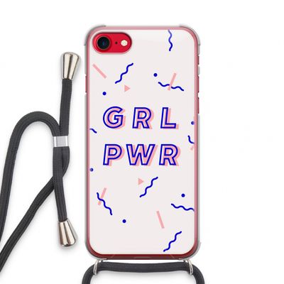 GRL PWR: iPhone SE 2020 Transparant Hoesje met koord