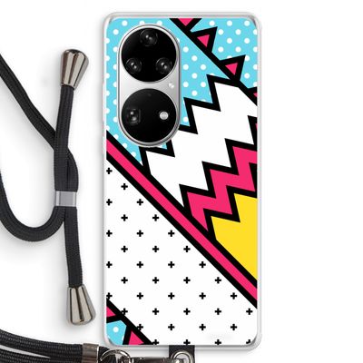 Pop Art #2: Huawei P50 Pro Transparant Hoesje met koord