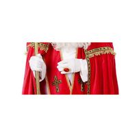 Witte Sinterklaas handschoenen kort   -