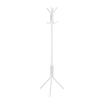 Kipit staande kapstok - wit - 175 x 48 cm - metaal - Kapstokken voor kantoor of huis