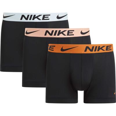 Nike Dri-FIT Ultra Stretch Micro Boxershort 3-Pack Zwart Oranje Lichtroze Lichtblauw