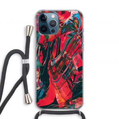 Endless Descent: iPhone 12 Pro Transparant Hoesje met koord