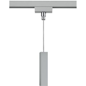 Spanningsrail Connector Hanglamp - Hangadapter - Trion Dual - 2 Fase - Mat Titaan
