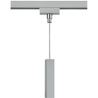 Spanningsrail Connector Hanglamp - Hangadapter - Trion Dual - 2 Fase - Mat Titaan