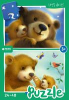Puzzel bear family 24 plus 48st - Hortus - thumbnail