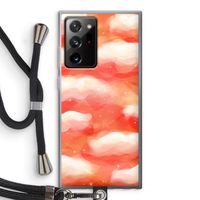 Lichte Wolken: Samsung Galaxy Note 20 Ultra / Note 20 Ultra 5G Transparant Hoesje met koord