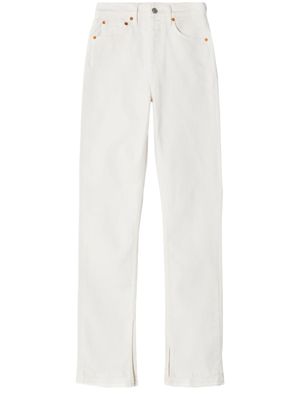 RE/DONE jean skinny à taille haute - Blanc