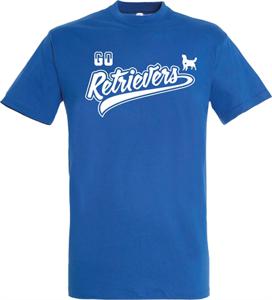 T-SHIRT GO RETRIEVERS BLAUW L