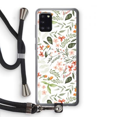 Sweet little flowers: Samsung Galaxy A31 Transparant Hoesje met koord