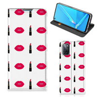 OPPO A52 | A72 Hoesje met Magneet Lipstick Kiss - thumbnail