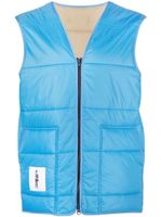 Mackintosh gilet à détail de patch - Bleu