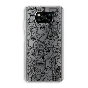 Vexx Black City : Xiaomi Poco X3 NFC Transparant Hoesje