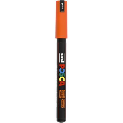 Uni-Posca Posca marker, afm pc-1mr, lijndikte 0,7 mm, extra-fijn, oranje, 1 stuk