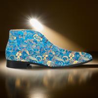 Blue Shadow High Lureaux - Handgemaakte Nette Schoenen Voor Heren