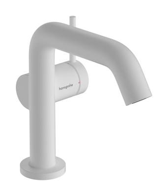 Hansgrohe Tecturis S ééngreeps wastafelkraan 110 Fine CoolStart zonder waste, mat wit
