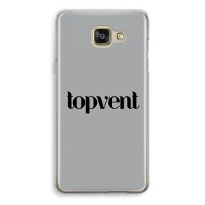 Topvent Grijs Zwart: Samsung Galaxy A5 (2016) Transparant Hoesje