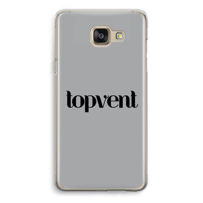 Topvent Grijs Zwart: Samsung Galaxy A5 (2016) Transparant Hoesje