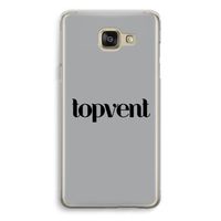 Topvent Grijs Zwart: Samsung Galaxy A5 (2016) Transparant Hoesje