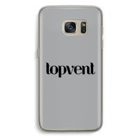 Topvent Grijs Zwart: Samsung Galaxy S7 Transparant Hoesje