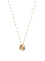 Dana Rebecca Designs collier Nana Bernice Groove Teardrop en or 14ct pavé de diamants