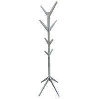 Home Deco Factory Kapstok - grijs - hout - 8 haken - 178 cm - staand
