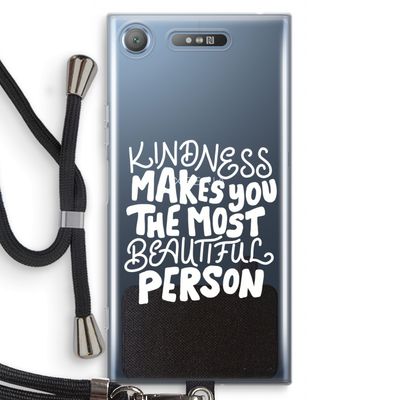 The prettiest: Sony Xperia XZ1 Transparant Hoesje met koord