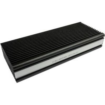 LC-Power LC-M2-C-MULTI-RGB behuizing voor opslagstations SDD-behuizing Aluminium, Zwart M.2