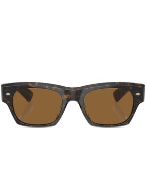 Oliver Peoples lunettes de soleil Kasdan à monture carrée - Vert