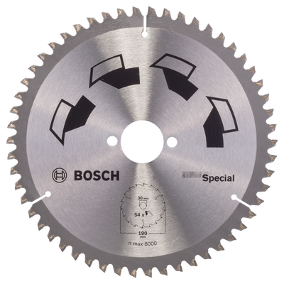 Bosch Accessoires Cirkelzaagblad Special 190X2X30/-,T54 - 2609256892