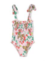 Roberto Cavalli Junior maillot de bain à imprimé fraise - Rose