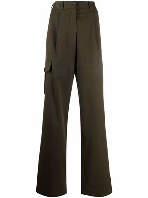 Nina Ricci pantalon cargo à coupe ample - Vert