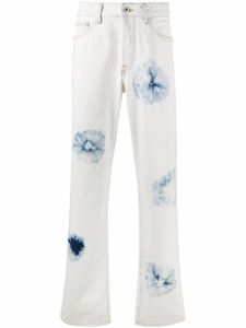 Marcelo Burlon County of Milan jean droit à motif tie dye - Blanc