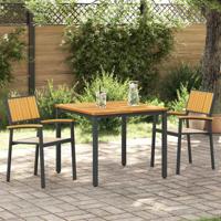 Tuinstoel 2 pcs Bruin 56 x 57 x 87cm Massief acaciahout