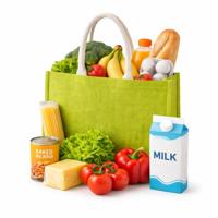 Jute boodschappen strandtas - 1x - groen - 42 x 36 cm - Strandartikelen beach bags/shoppers