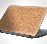 Laptopsticker kurkstructuur kunststof